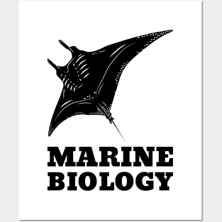 Marine Biology Manta Ray Posters and Art